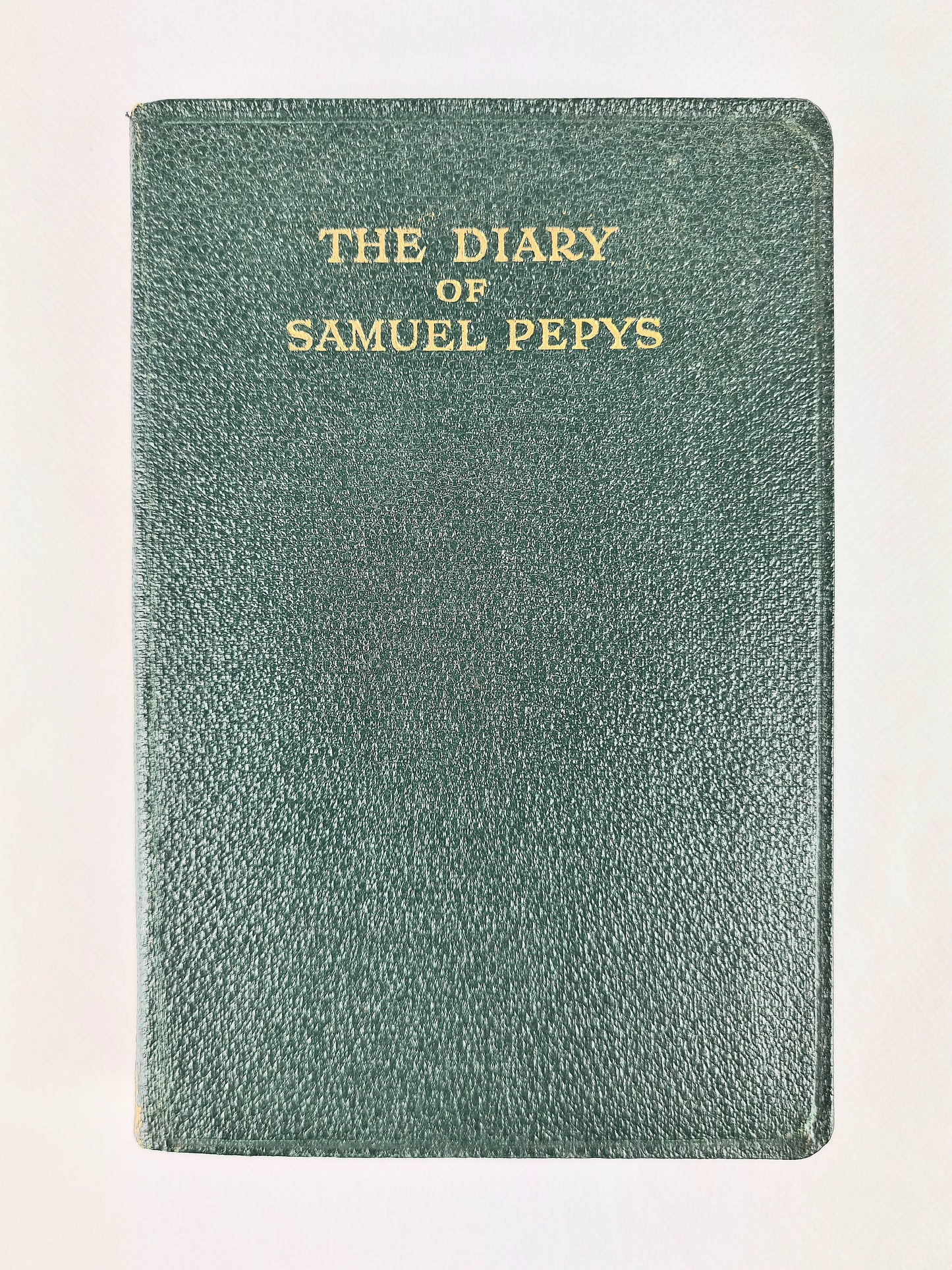 The diary of Samuel pepys, green vintage book