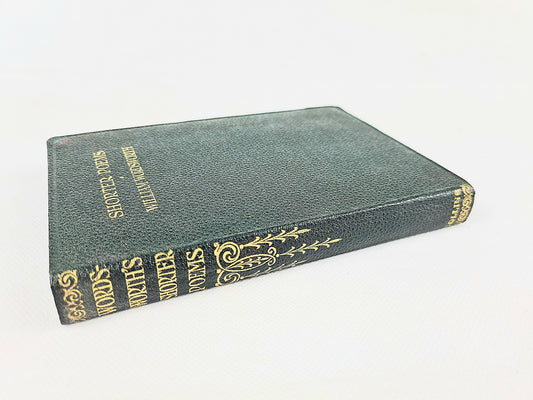 Green vintage poetry book, William Wordsworth shorter poems 