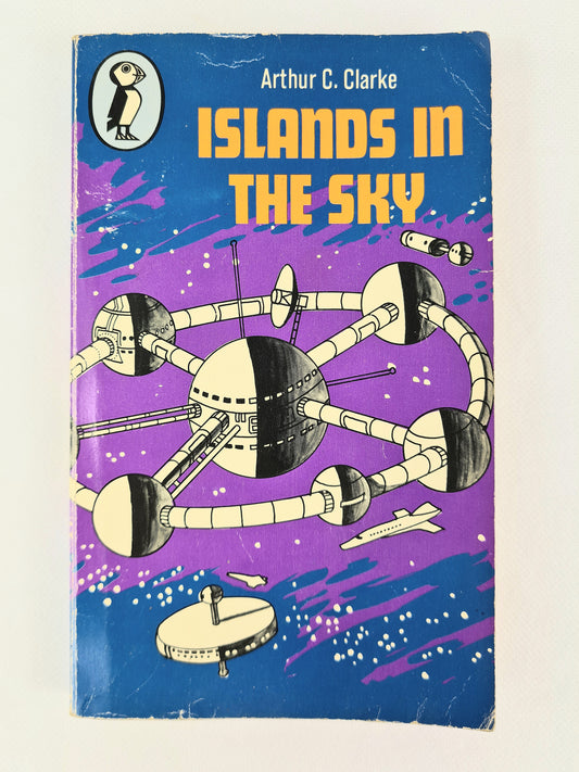 Islands In the Sky by Arthur c Clarke, vintage childrens book 