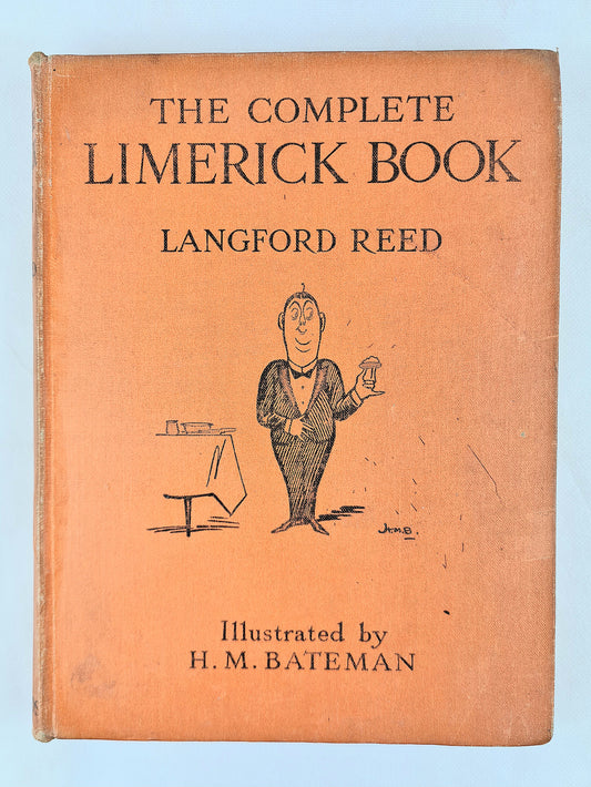 The Complete Limerick Book by Langford Reed. Antique poetry book 
