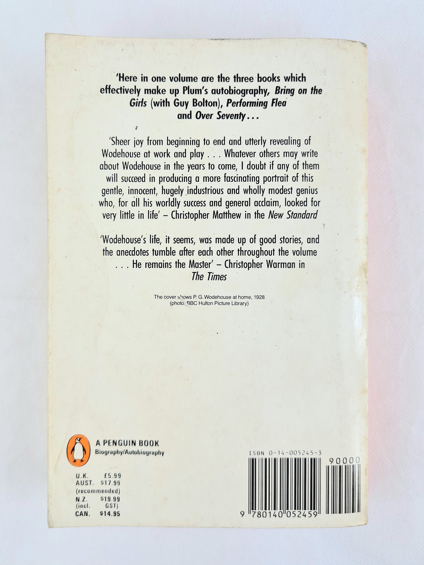 Wodehouse on Wodehouse. Penguin books
