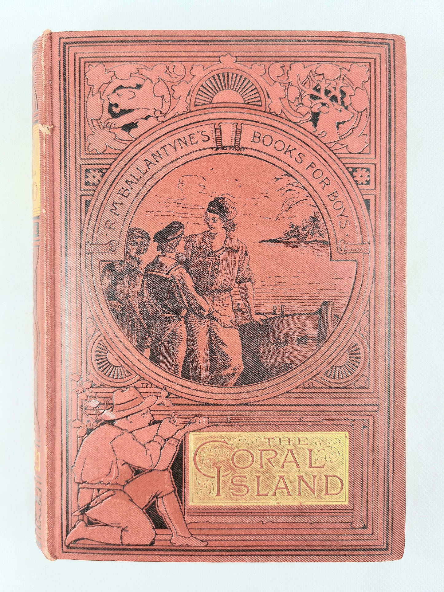 The Coral Island. RM Ballantyne. Antique book