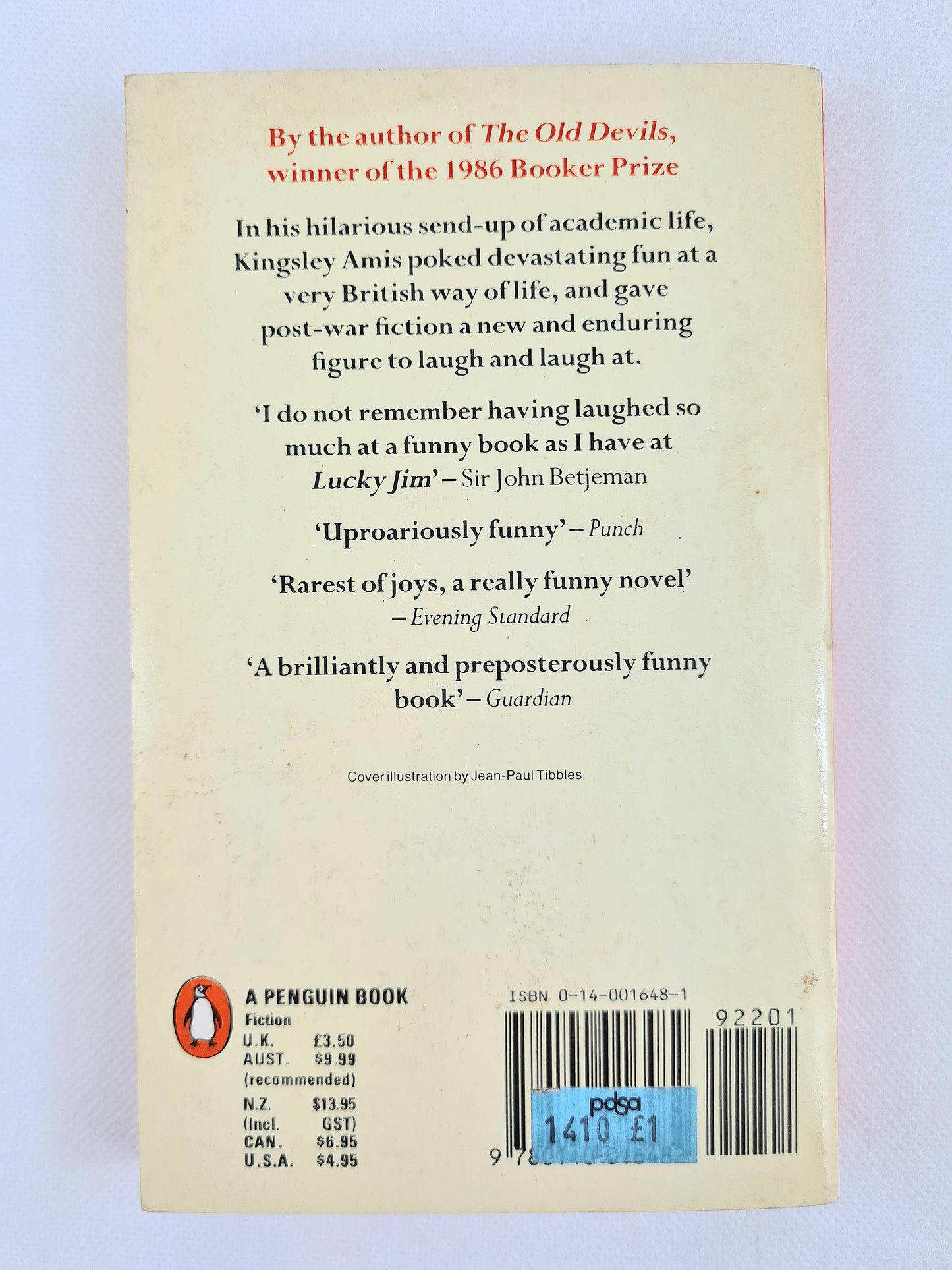 Lucky Jim by Kingsley Amis. Vintage Penguin Book
