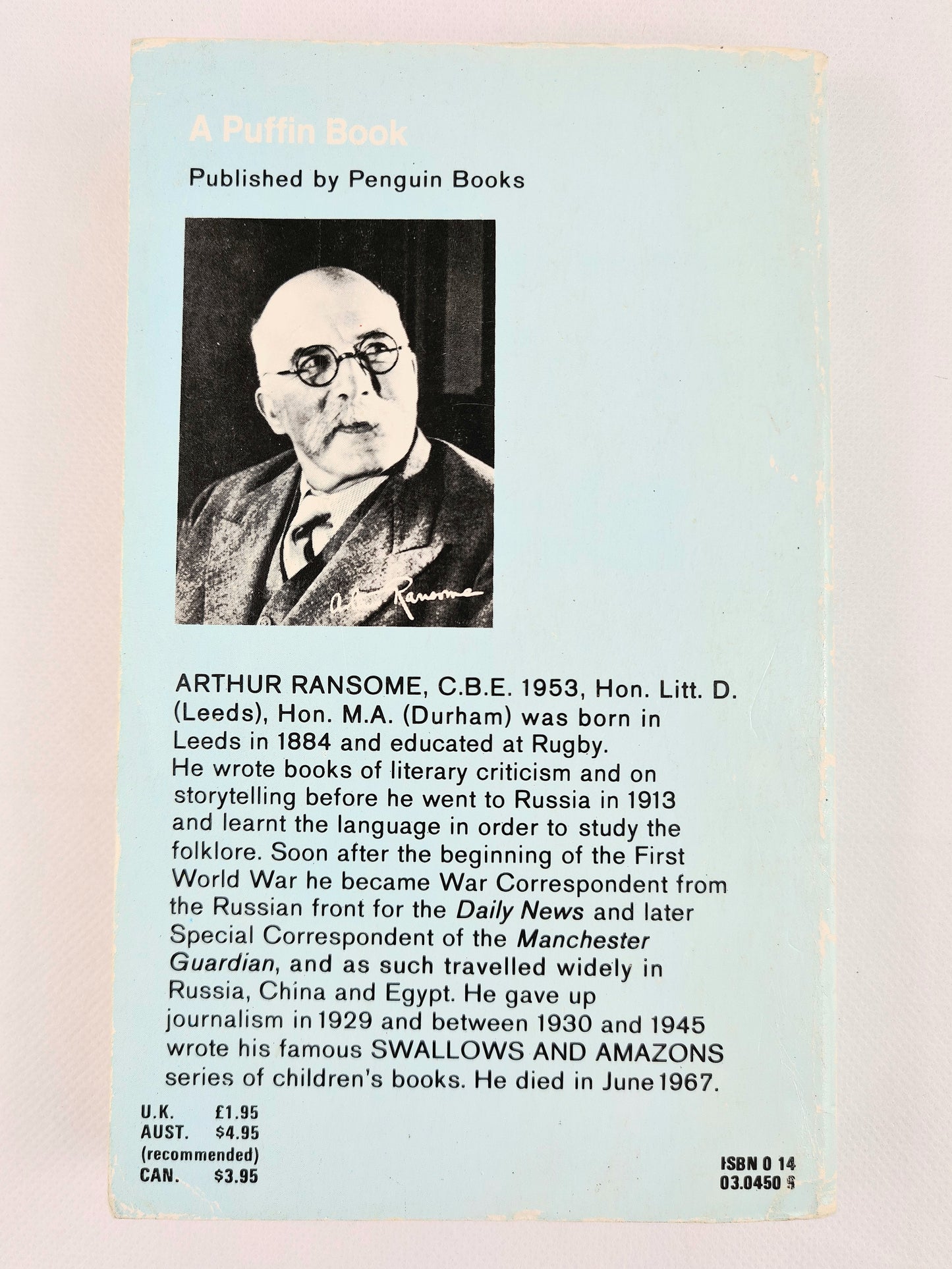 Missee Lee by Arthur Ransome, Children's books. Puffin Publications