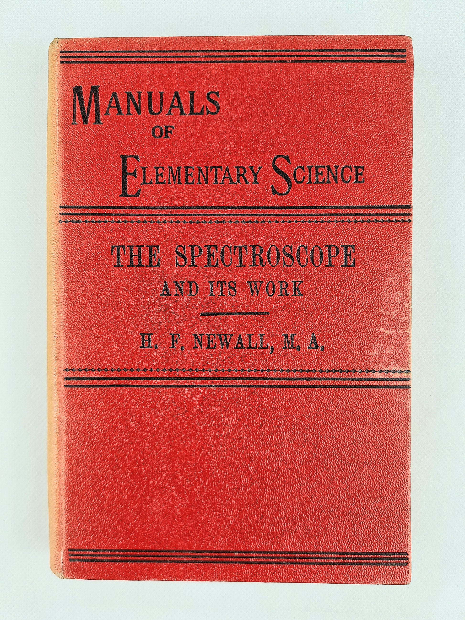 Antique science book about the Spectroscope