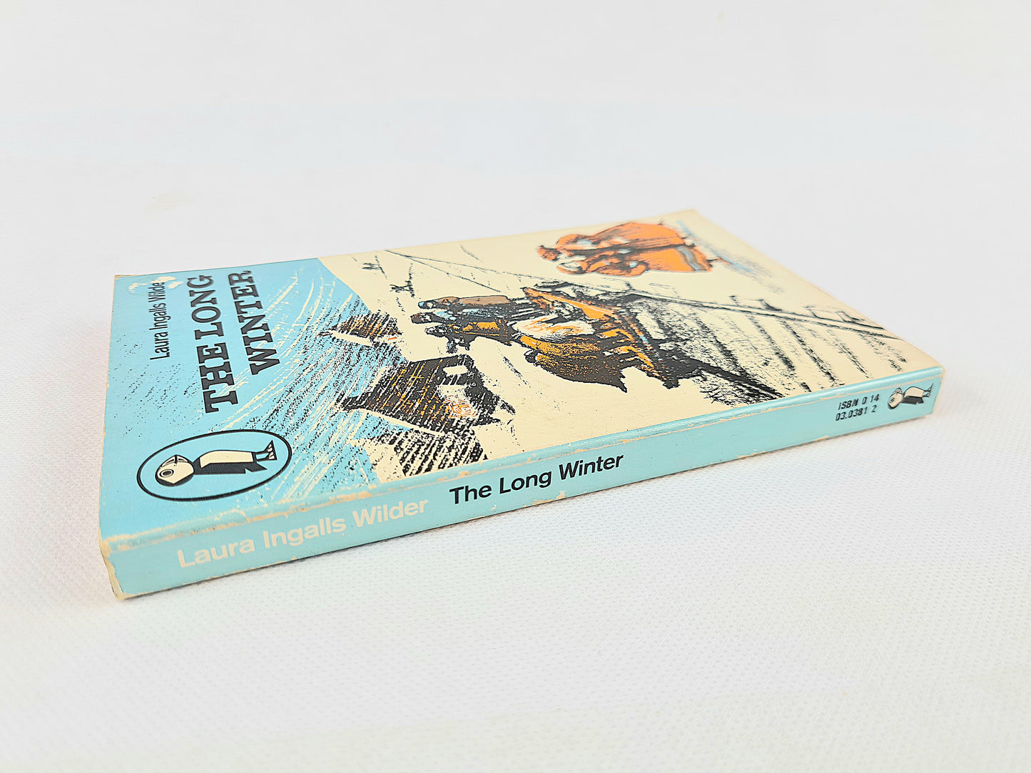 The Long Winter by Laura Ingalls Wilder. Vintage childrens book. Puffin Books