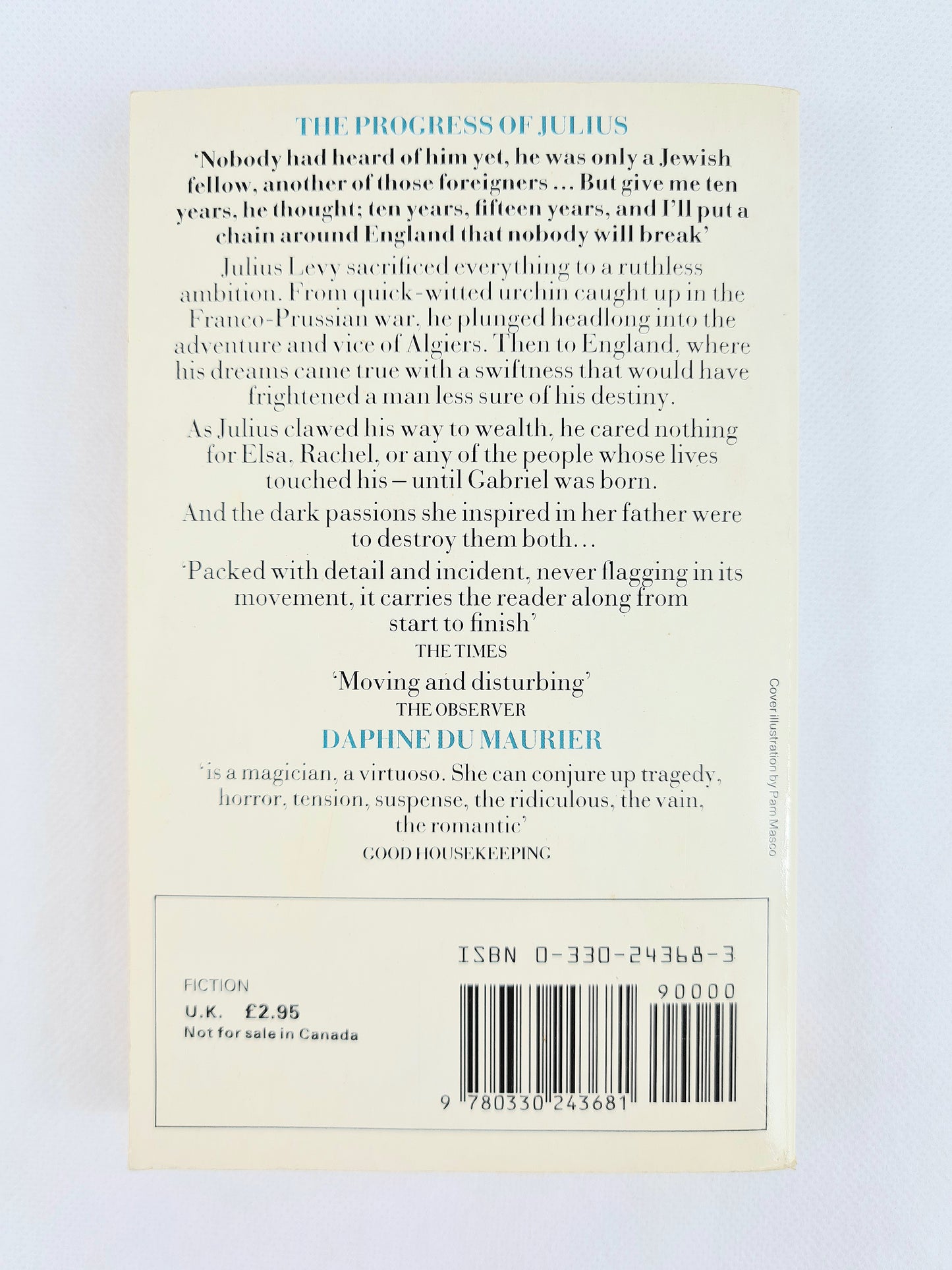 The Progress of Julius by Daphne du Maurier. Vintage paperback book.