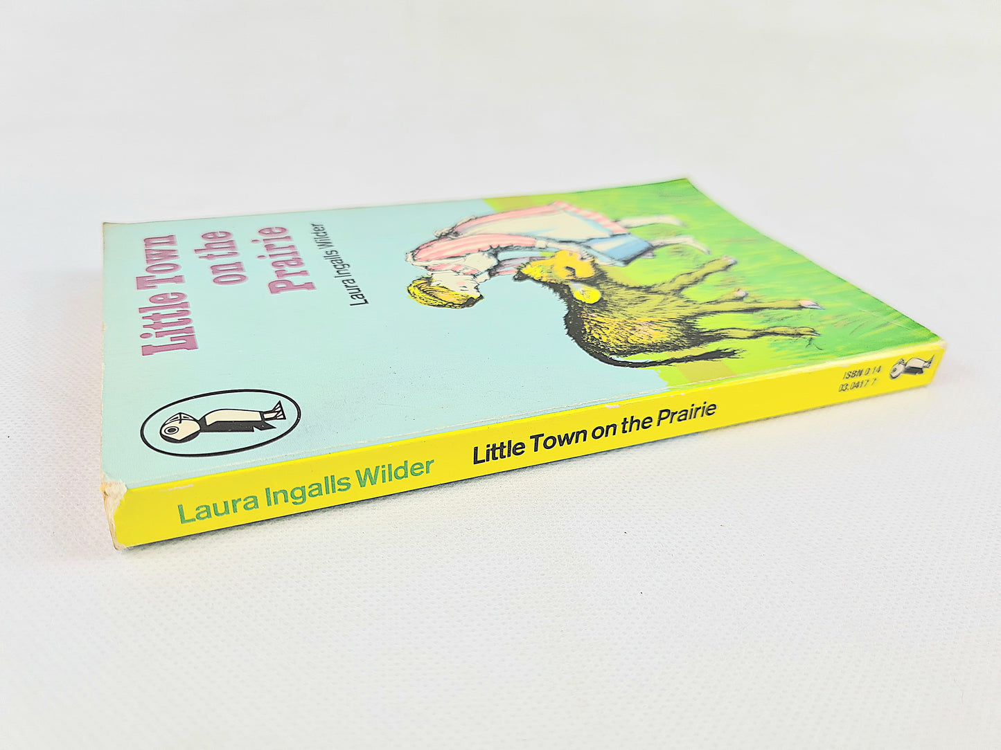 Little Town on the Prairie by Laura Ingalls Wilder. Vintage children's book. Puffin Books