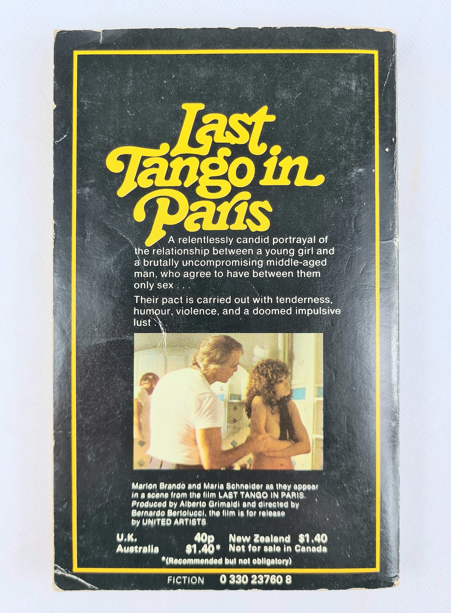 Last Tango in Paris by Robert Alley. Vintage Pan books