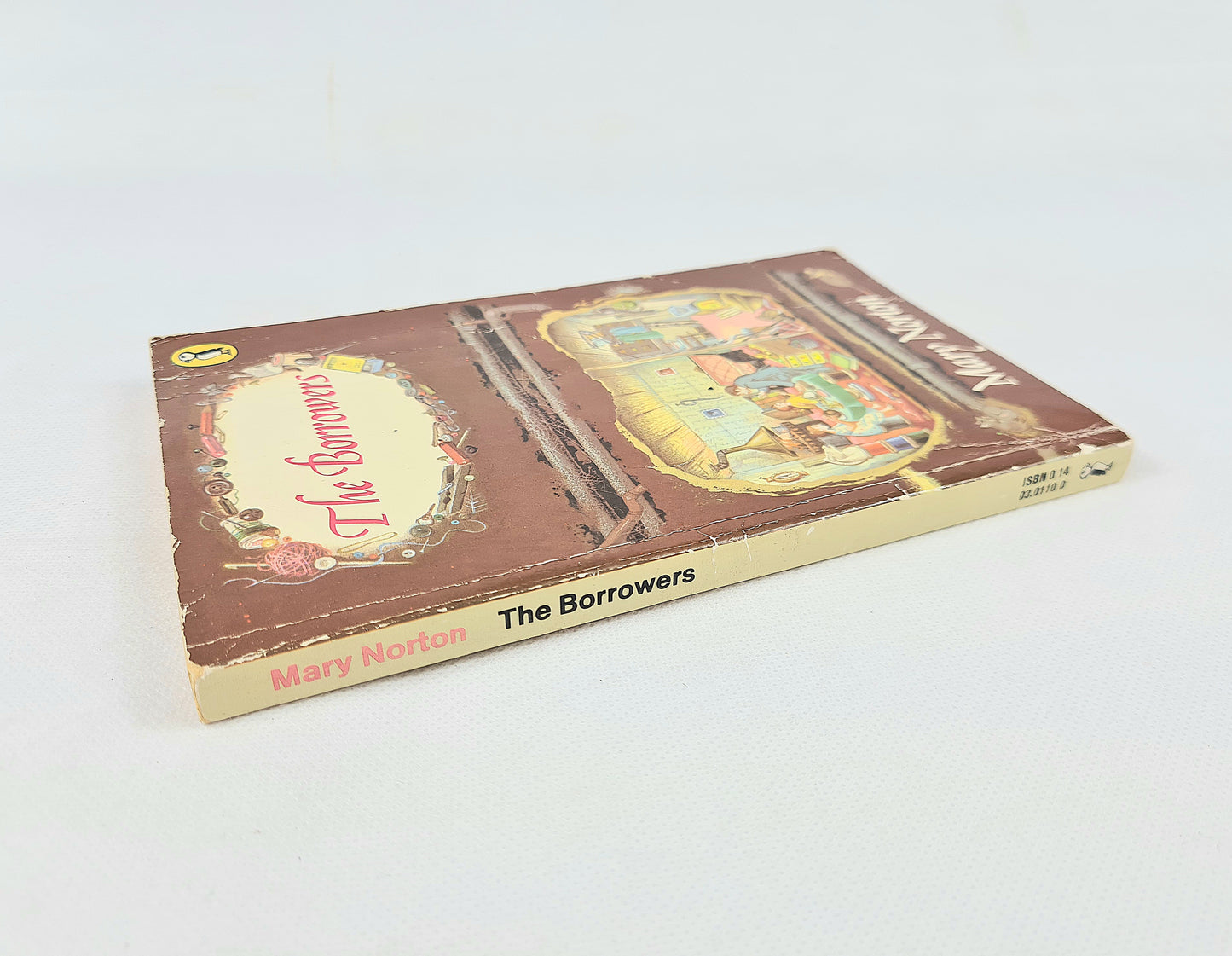 The Borrowers by Mary Norton. Vintage children's book. Puffin publications