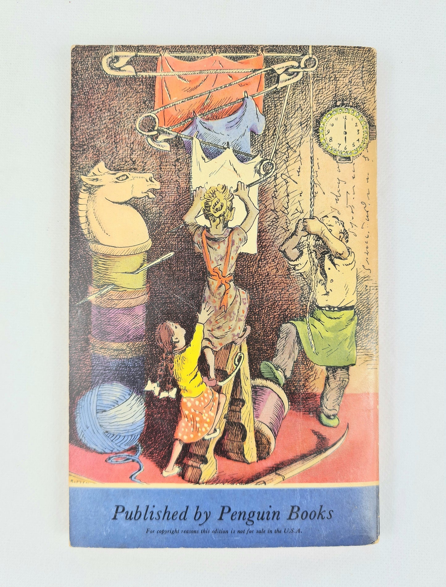 The Borrowers by Mary Norton. Vintage childrens Puffin book