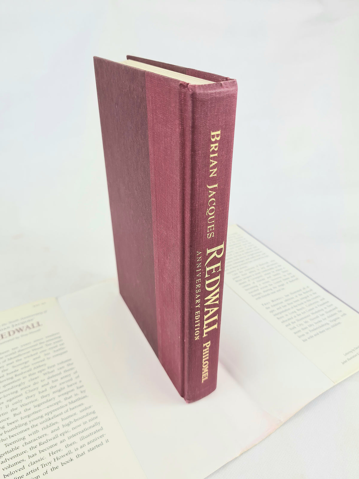 Redwall by Brian Jacques. Anniversary edition, illustrated by Troy Howell. Signed by the Author.