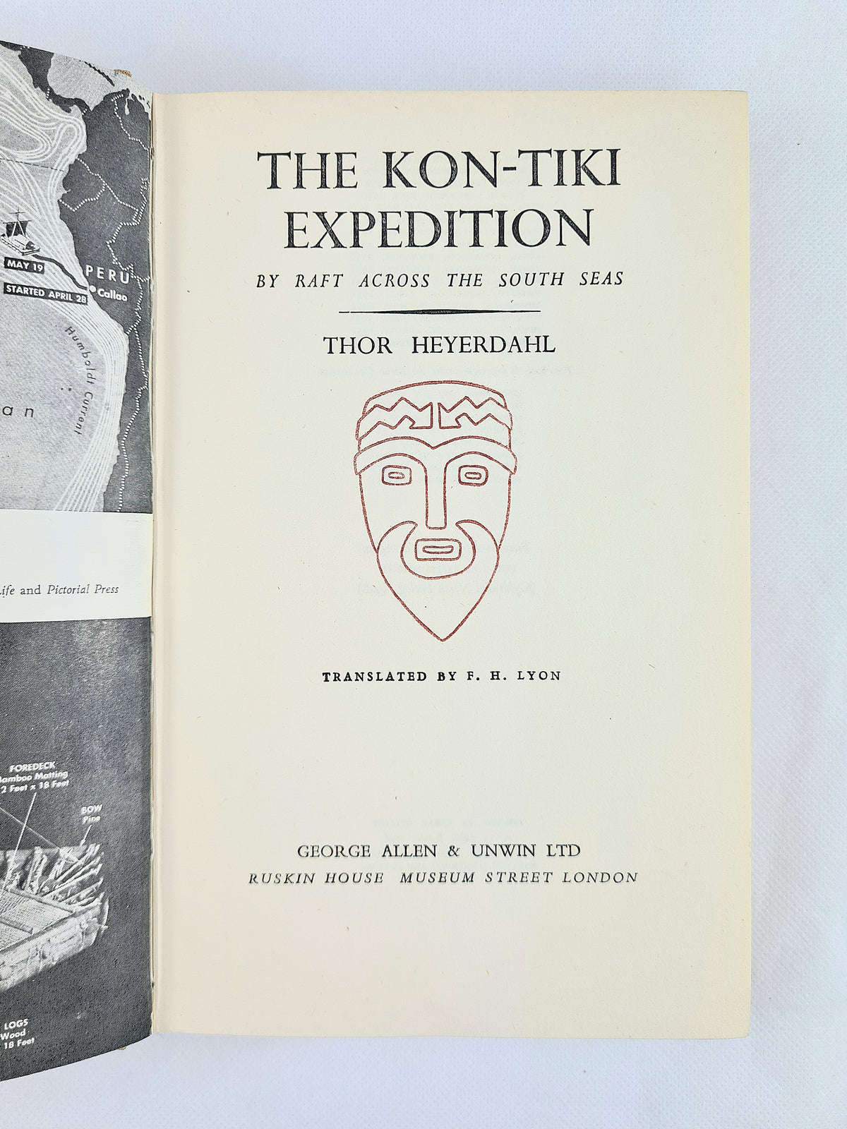 The Kon-Tiki Expedition by Thor Heyerdahl – 1951 Hardback