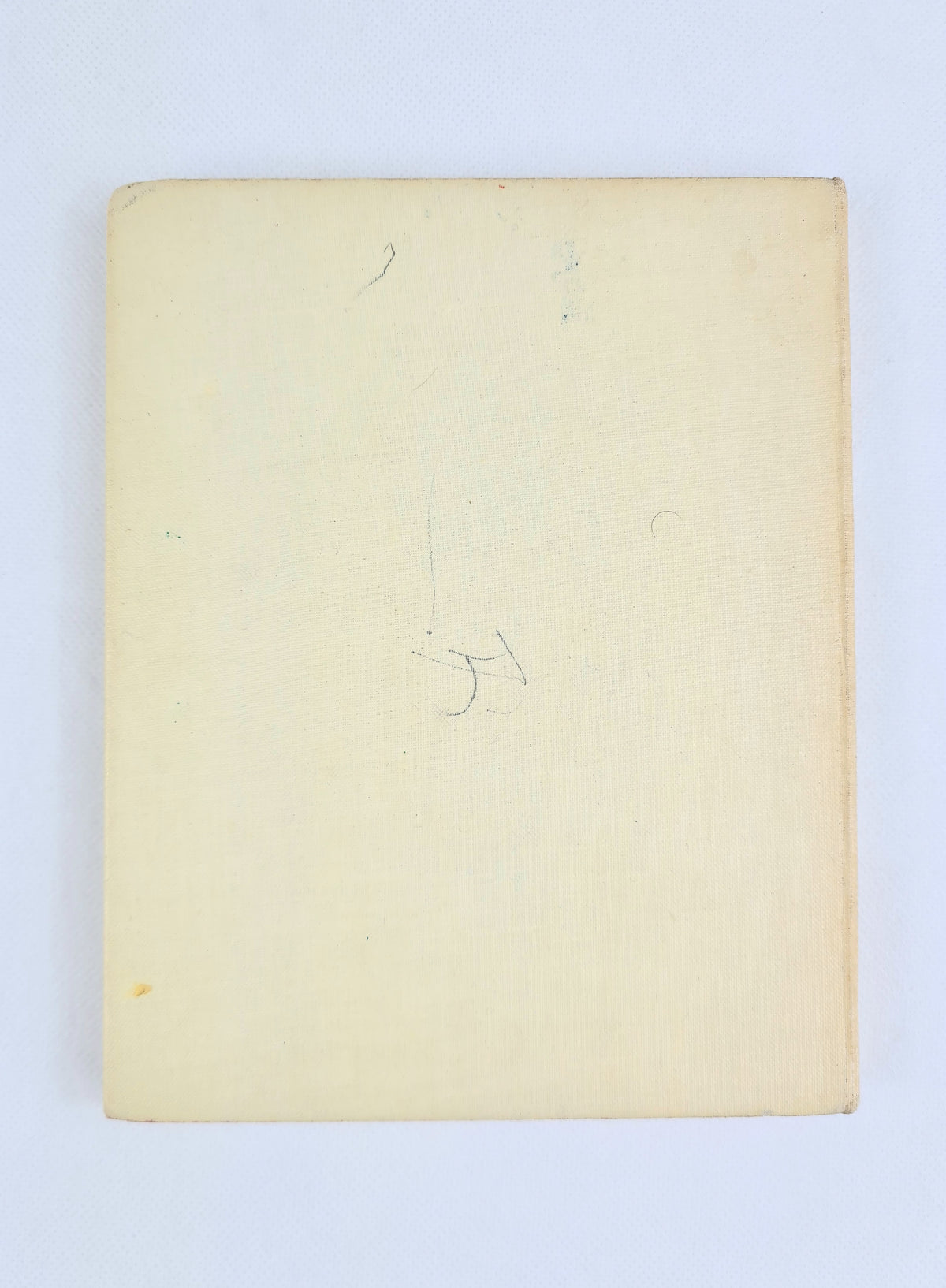 Plain cream back cover of the 1952 Mother Goose: The Old Nursery Rhymes Vol. I hardback