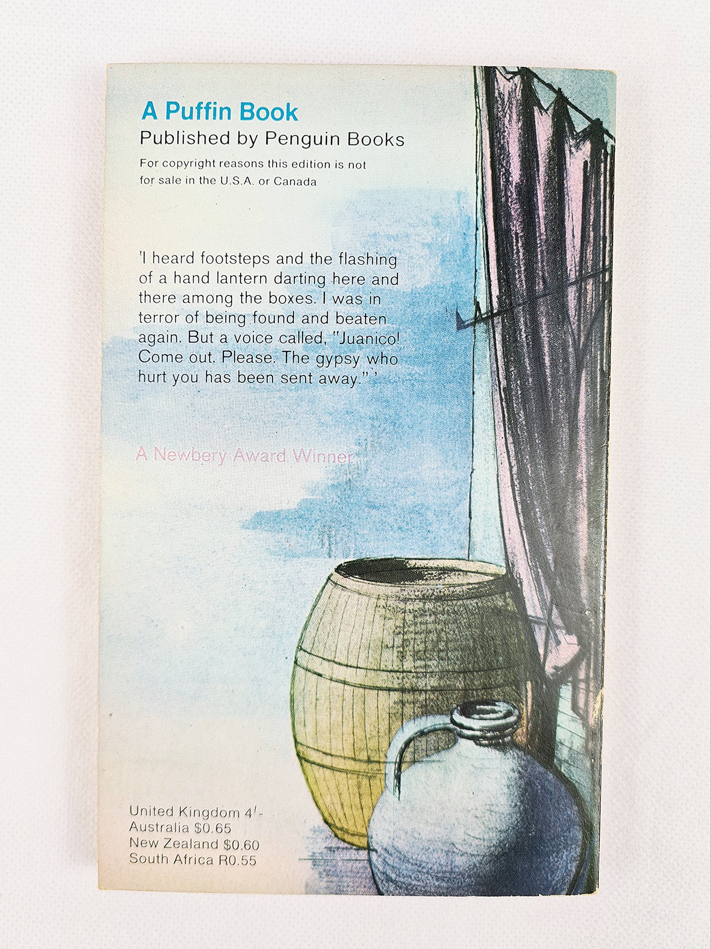 I Juan de Pareja by Elizabeth Borton de Trevino, Vintage Puffin book 1968