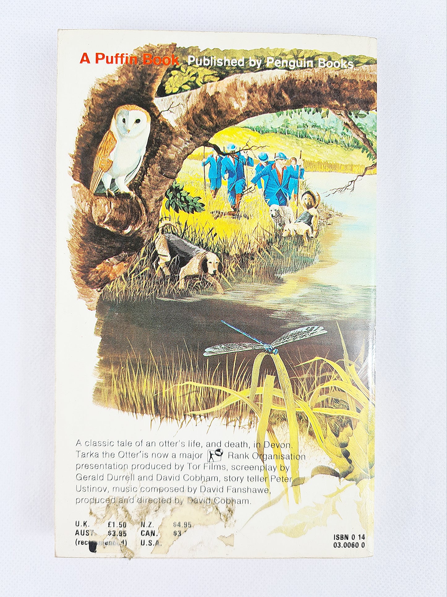 Tarka The Otter by Henry Williamson, Vintage Puffin book 1984