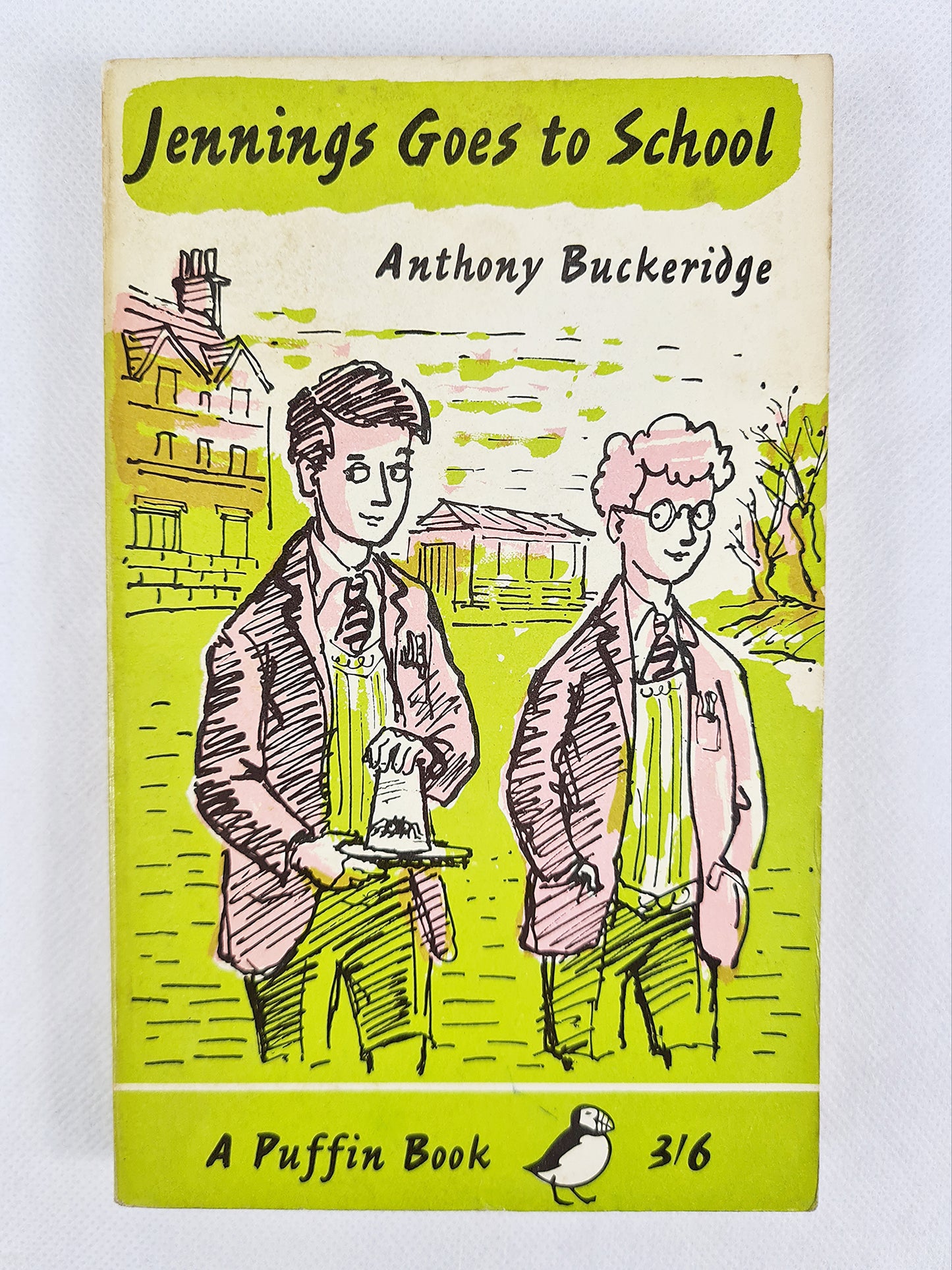 Old children's book, puffin books. Jennings goes to school