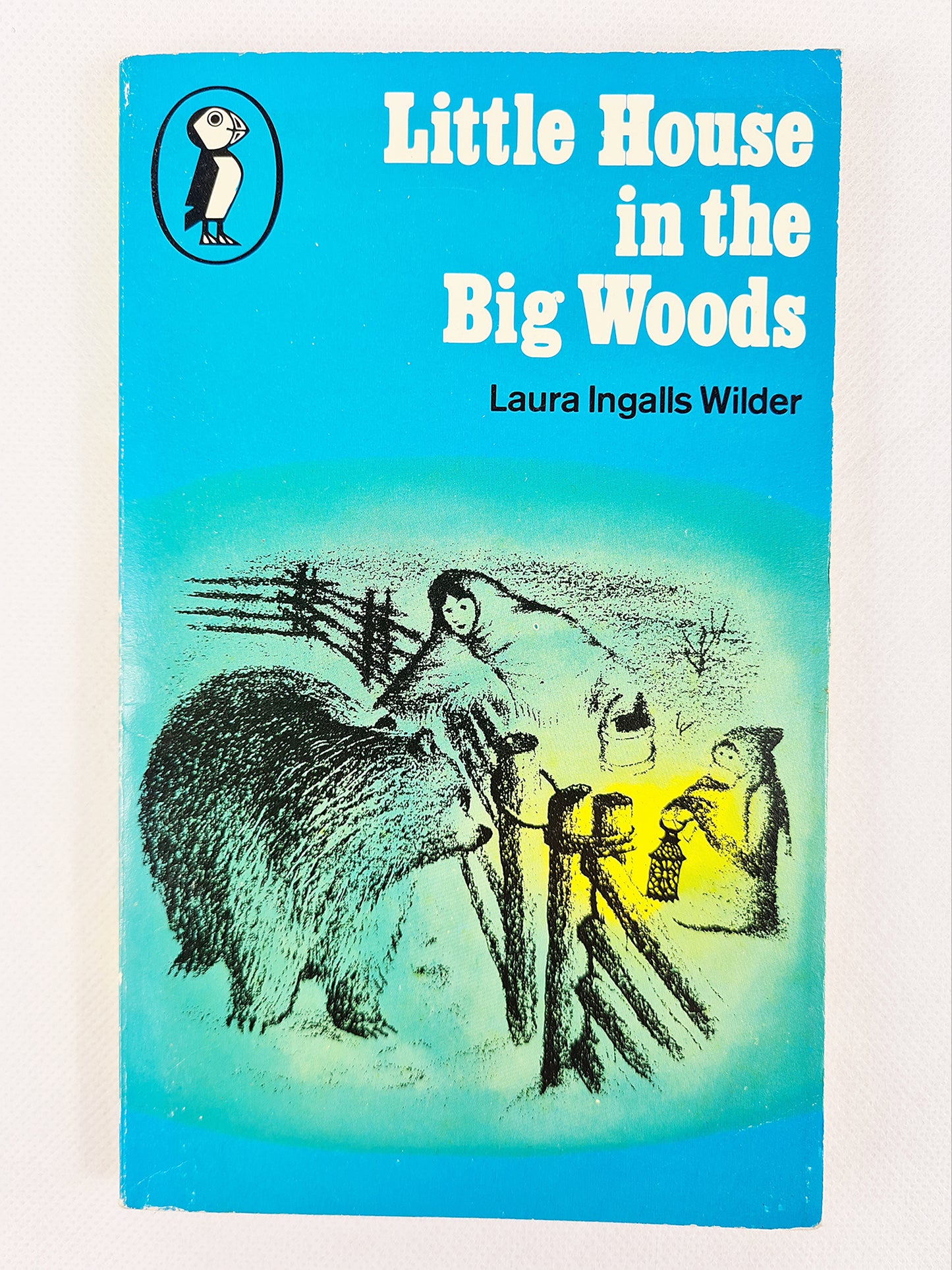 Little House In the big Woods, old childrens book by Puffin Books