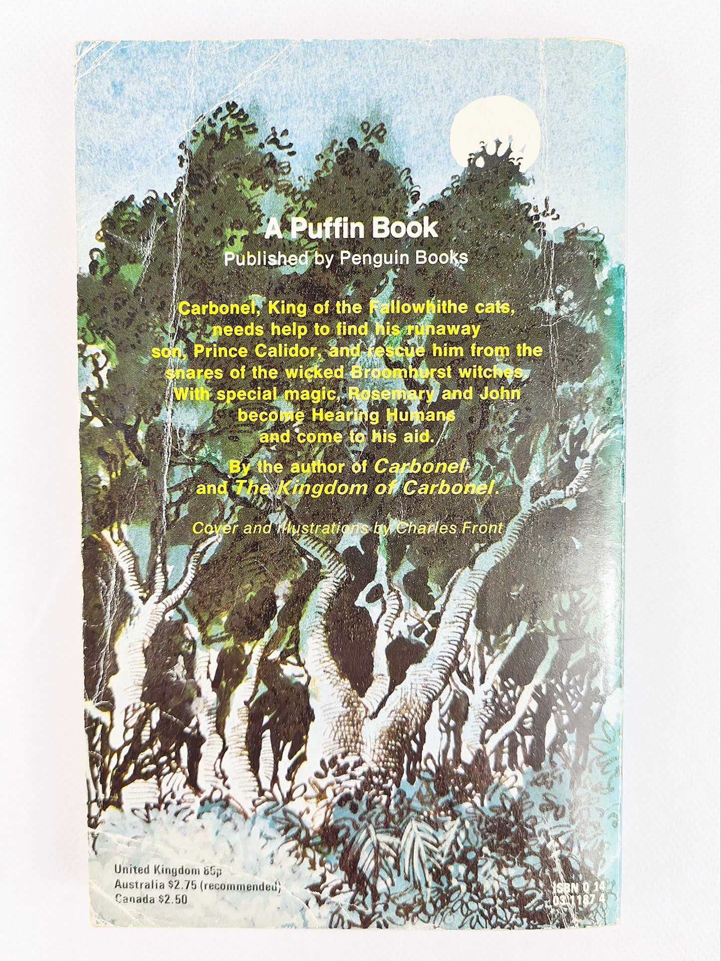 Carbonel and Calidor by Barbara Sleigh. Vintage childrens book 1980