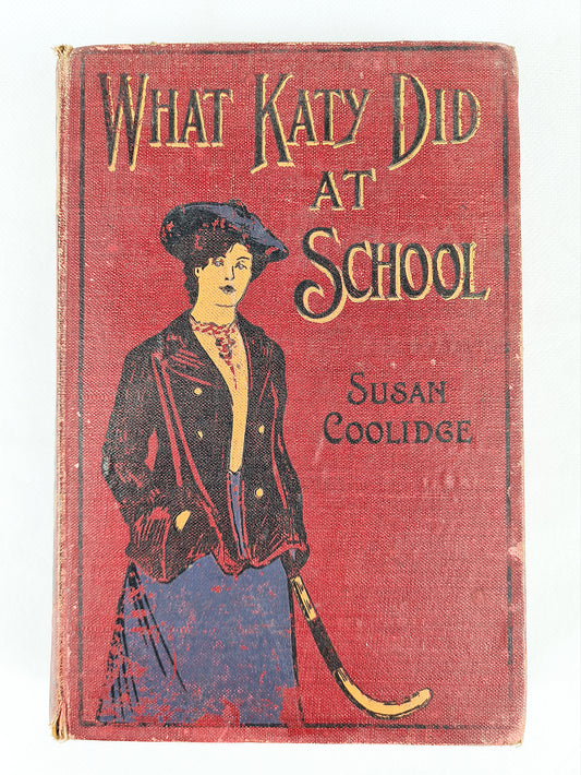 What Katy Did At School, decorative antique book 