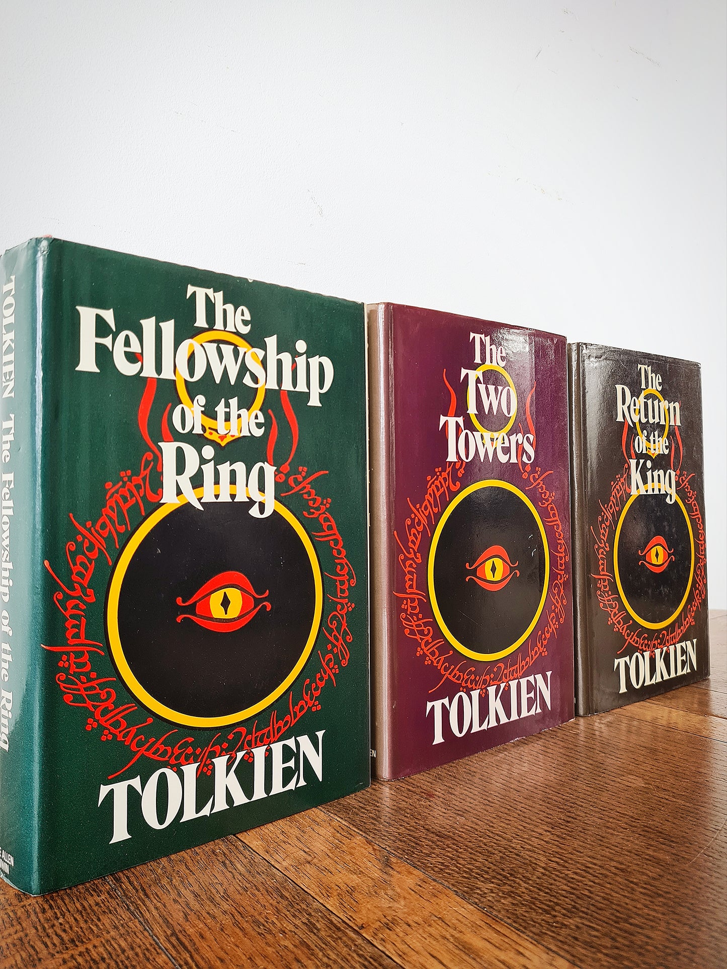 Three old tolkien books