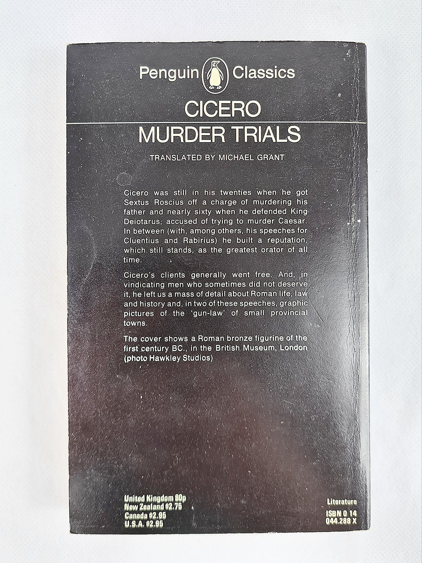 Murder Trials, Marcus Tullius Cicero