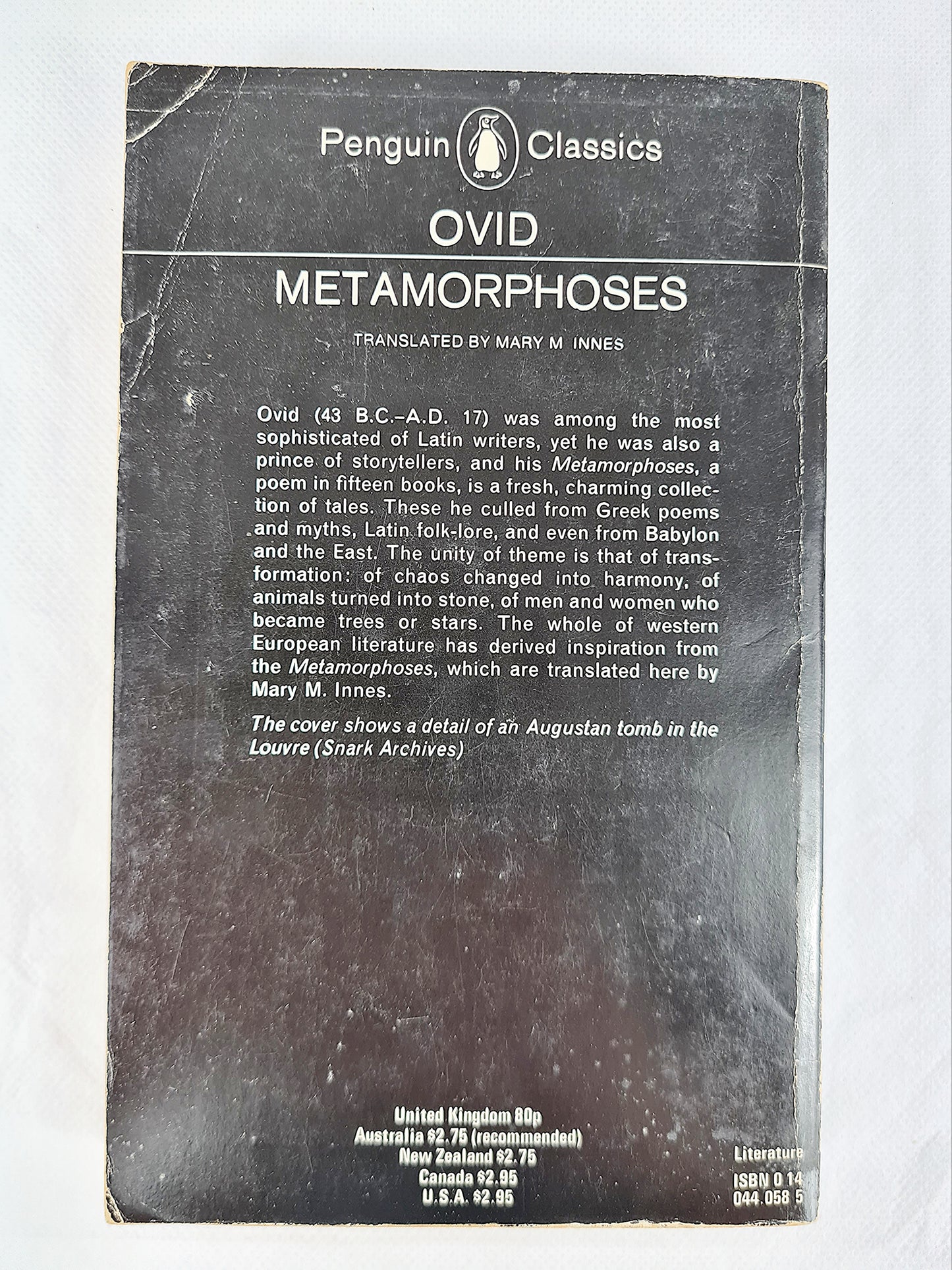 Metamorphoses, Ovid