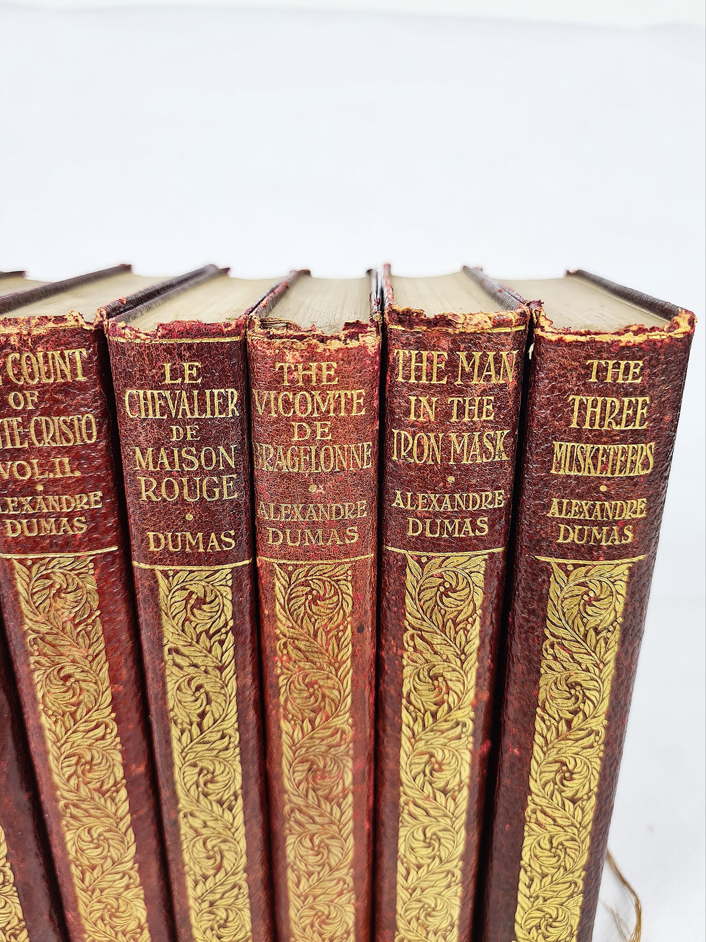 Set Of Six Antique Alexandre Dumas Books