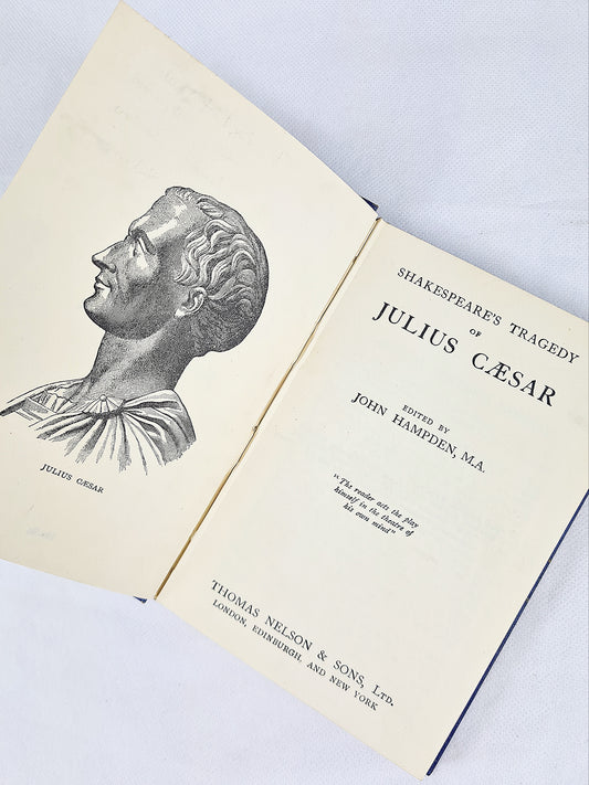 Vintage william shakespeare book, julius caesar