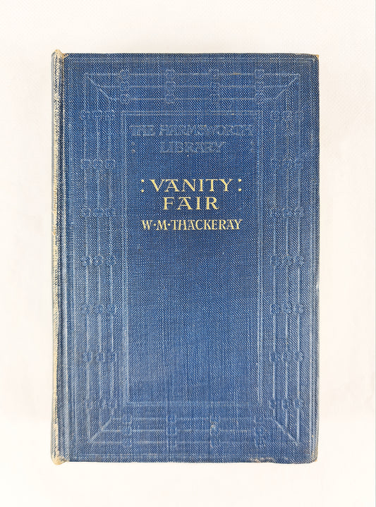 Blue antique edition of Vanity Fair