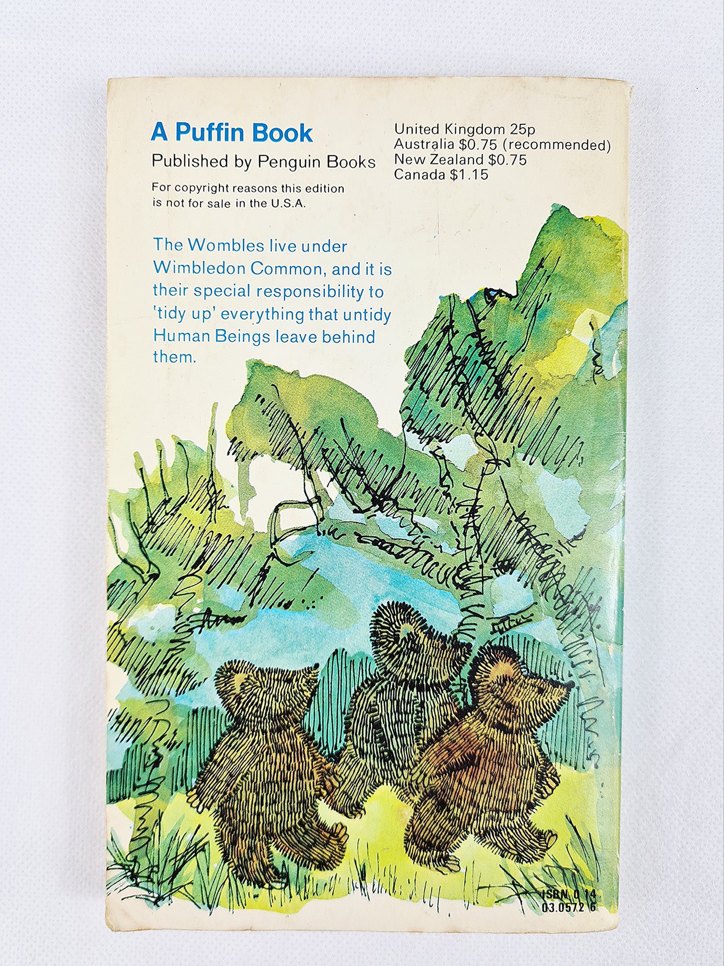 The Wombles by Elisabeth Beresford, Vintage Puffin book 1972