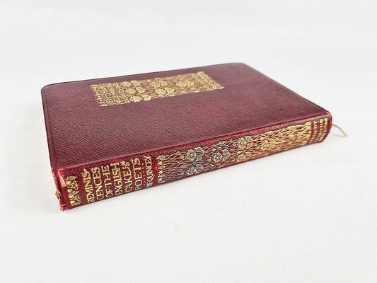 Antique poetry book, poetry of the lakes