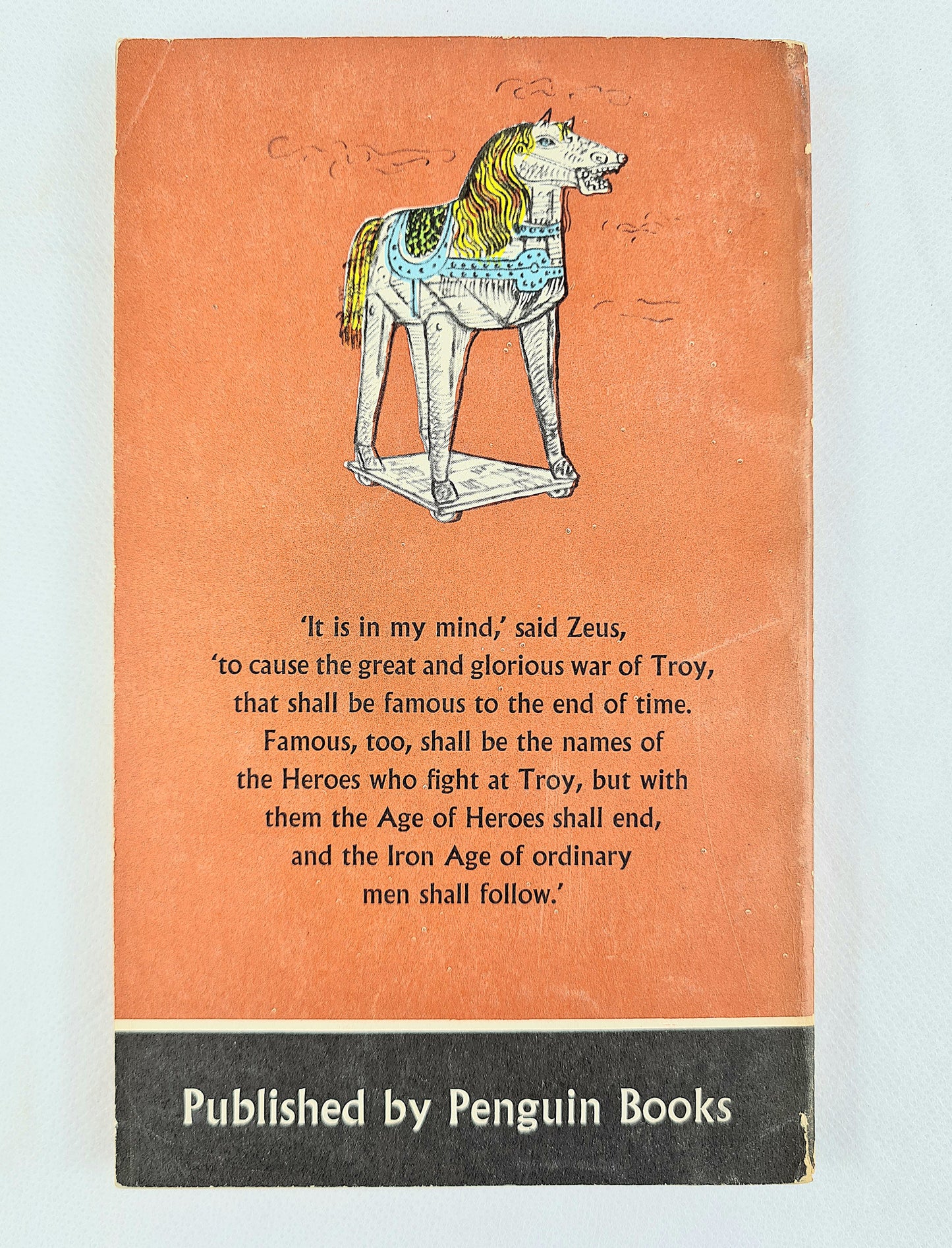 The Tale of Troy by Roger Lancelyn Green. Old children's book. Puffin books