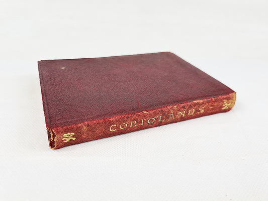 Antique red leather Shakespeare book