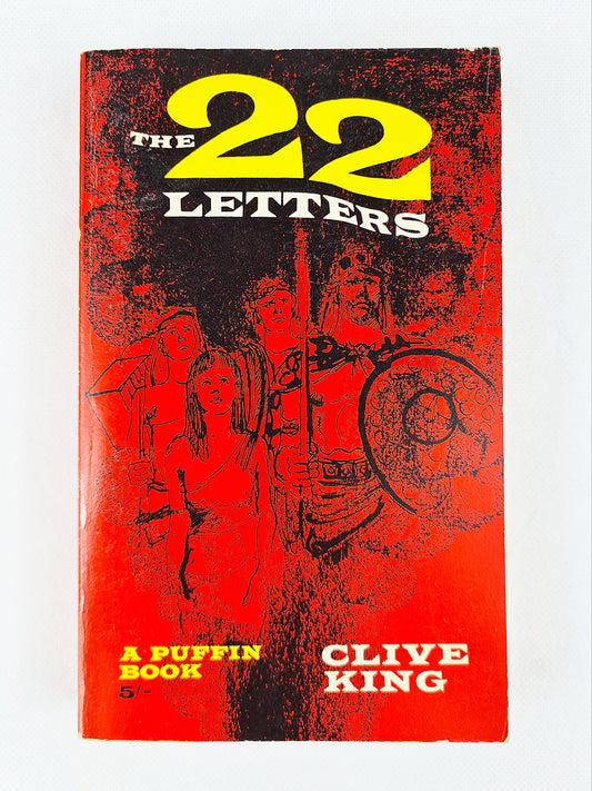The 22 letters by Clive King, vintage puffin book, vintage childrens book 