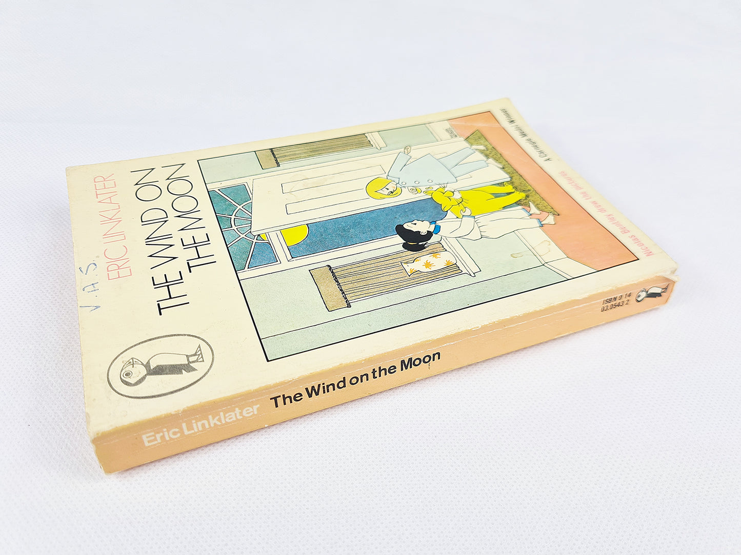 Old children's book the wind on the moon