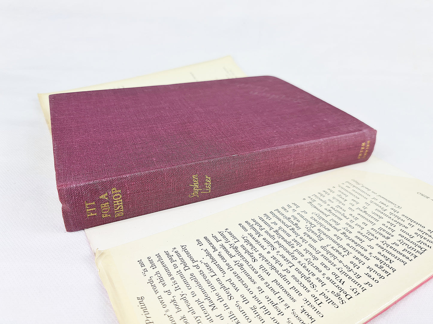 Fit For A Bishop, Stephen Lister (A Cook Book)