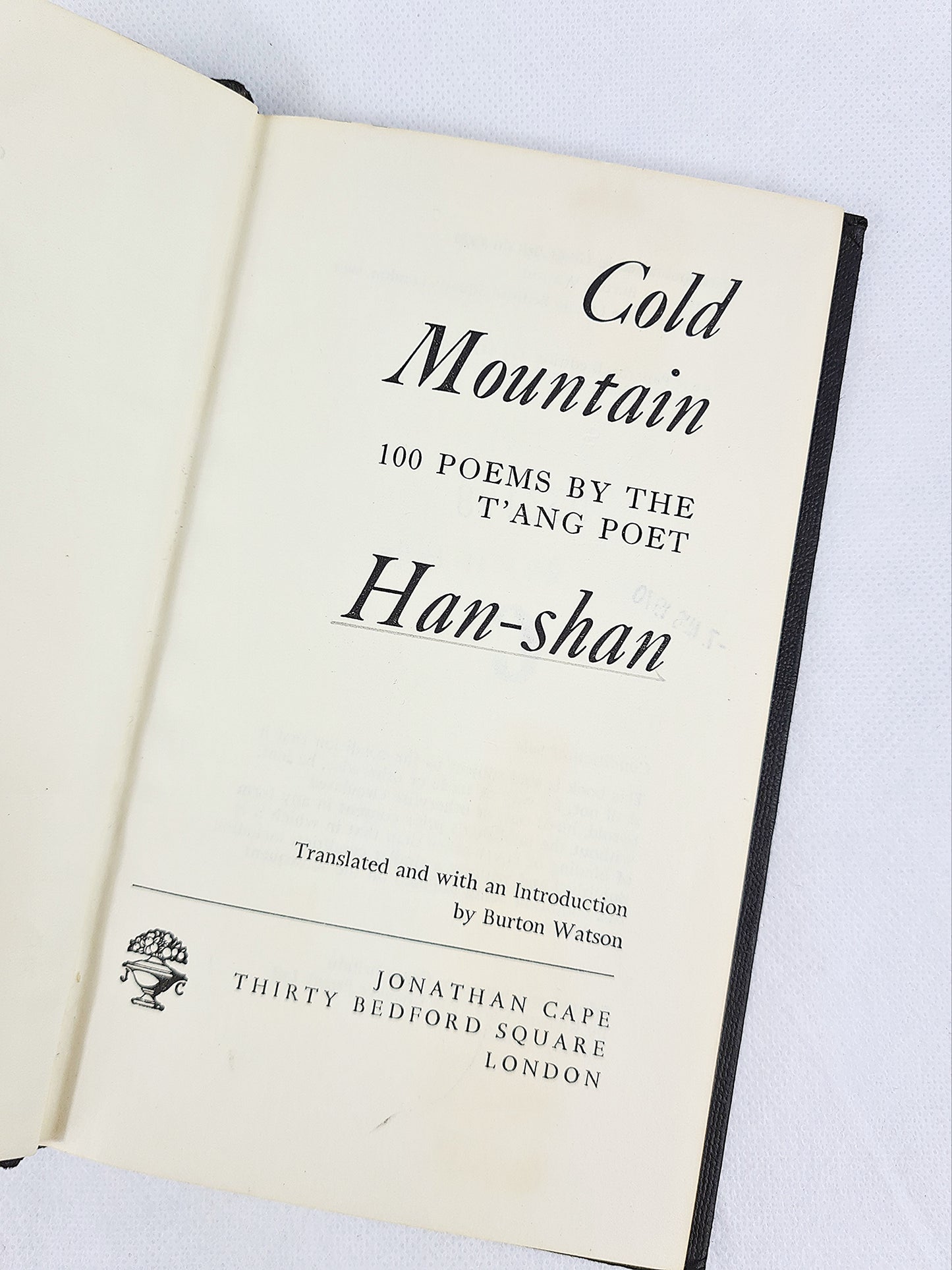 Cold Mountain, Han-Shan - 100 Poems By The T'ang Poet (c800)