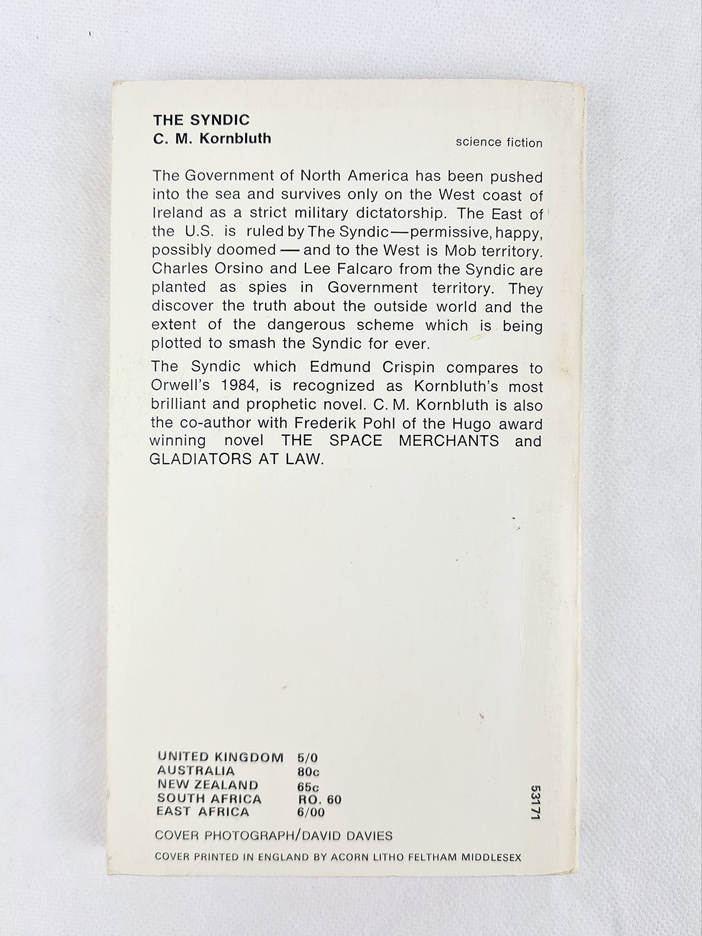 C.M Kornbluth, The Syndic