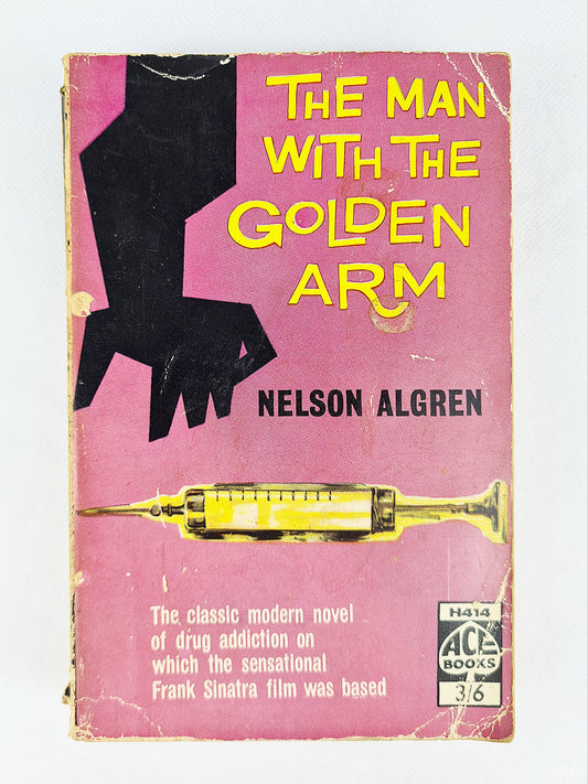 Vintage paperback book, The Man with the Golden Arm 