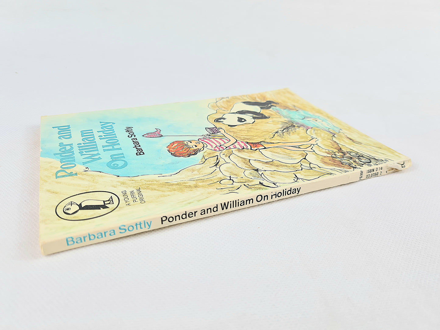 Ponder and William On Holiday by Barbara Softly. Old children's book. Puffin books