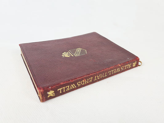 Red antique Shakespeare book