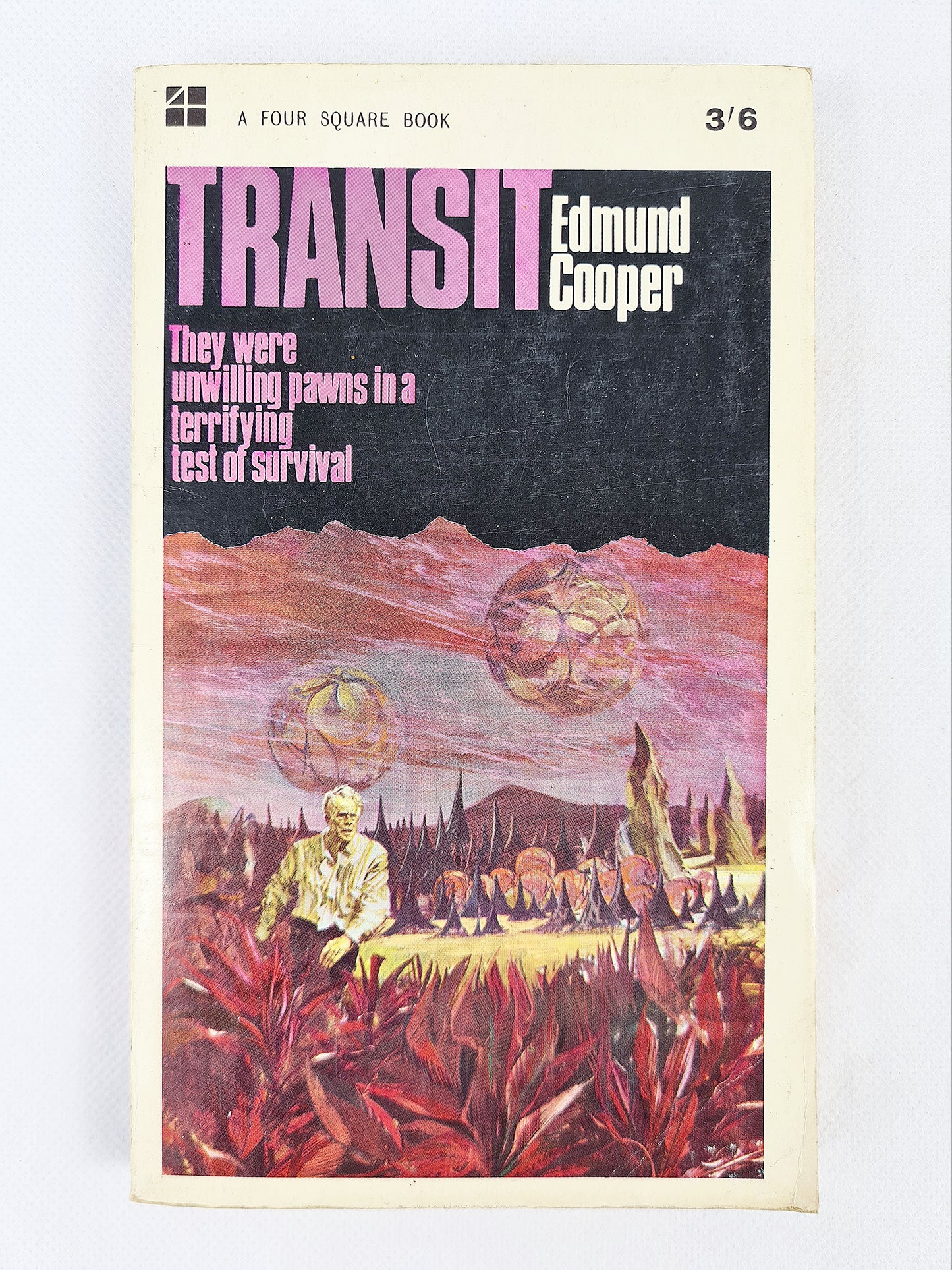 Transit by edmund cooper, vintage book with retro cover design