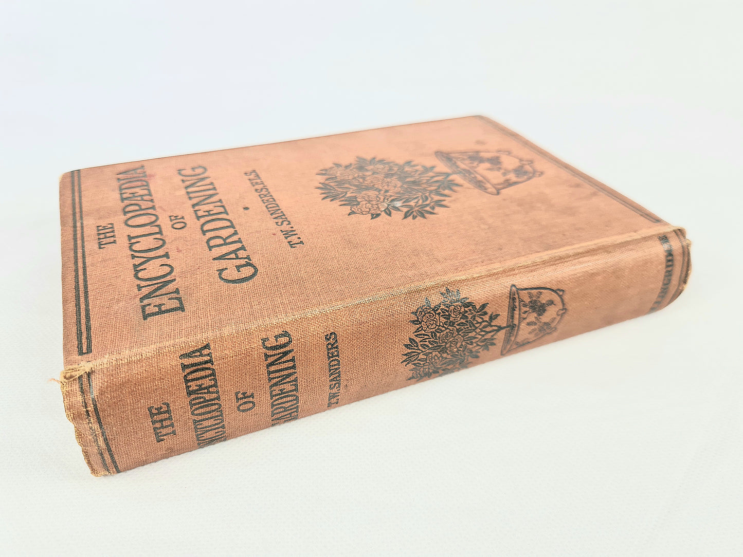 The Encyclopedia Of Gardening by T. W Sanders. Antique gardening book