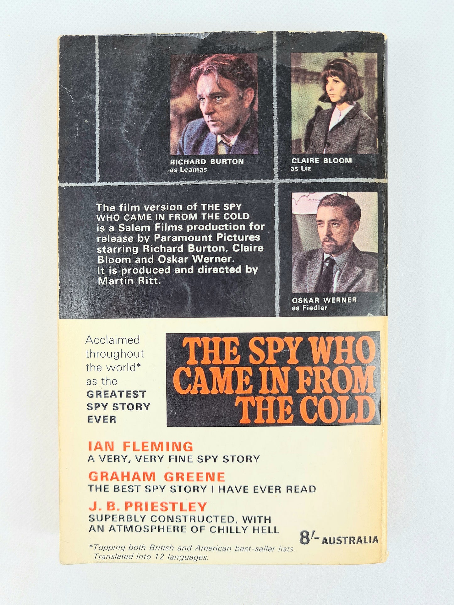 The Spy Who Came In From The Cold by John Le Carre. Vintage Paperbacks. Pan Books