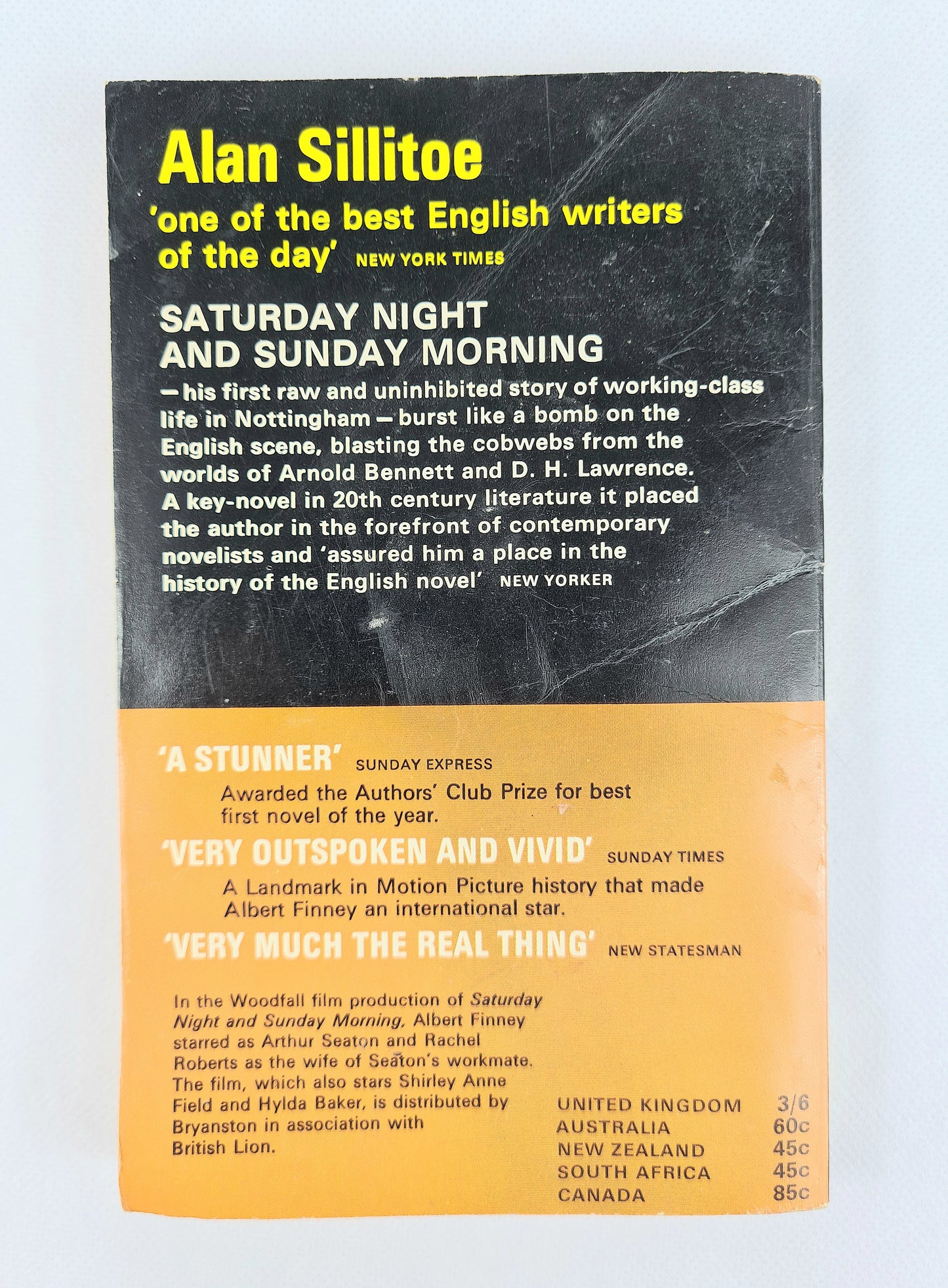 Saturday Night And Sunday Morning by Alan Sillitoe. Vintage Pan books. Paperback