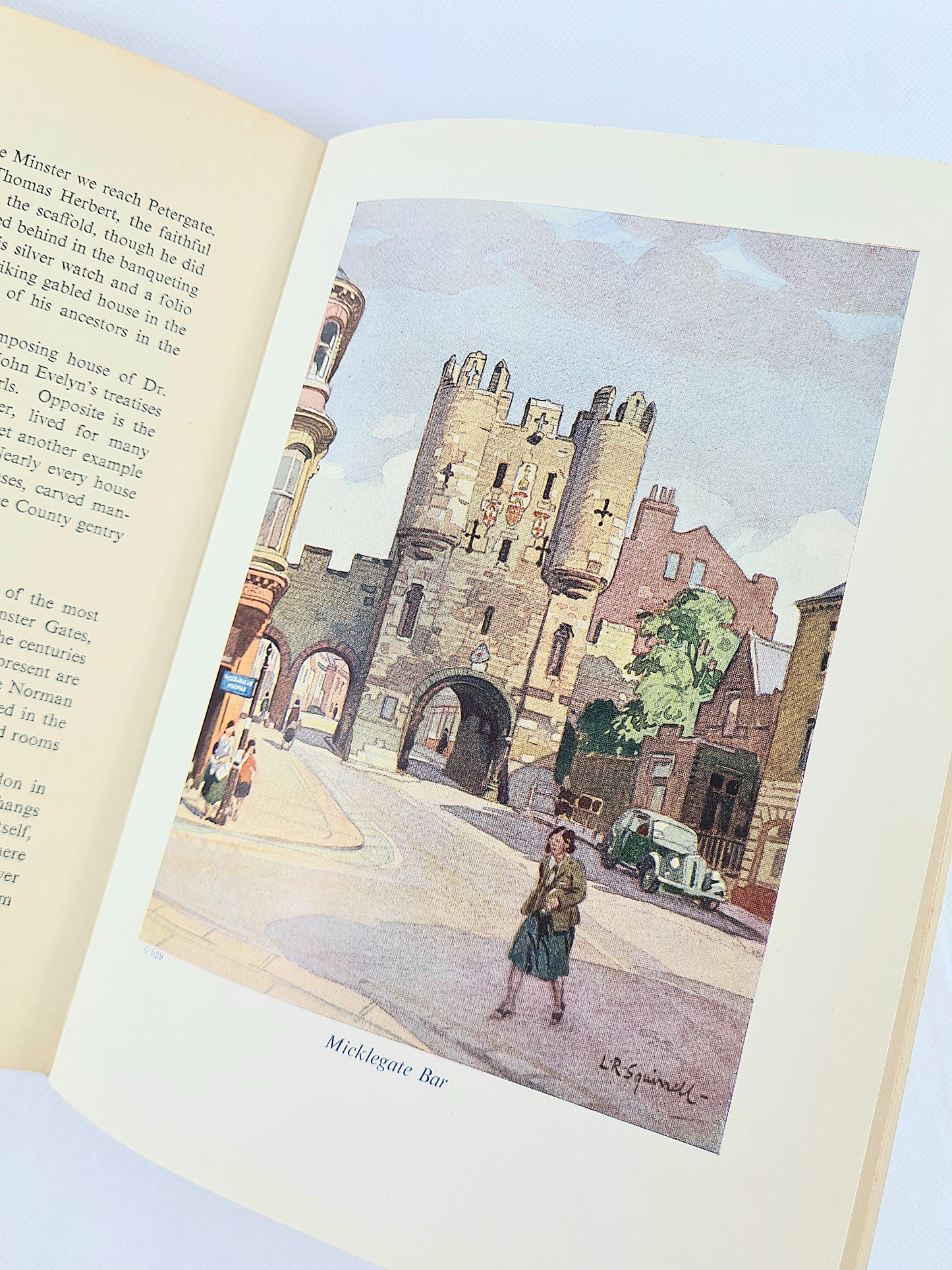 York by I.P Pressly. Illustrated antique travel guide. Beautiful Britain series