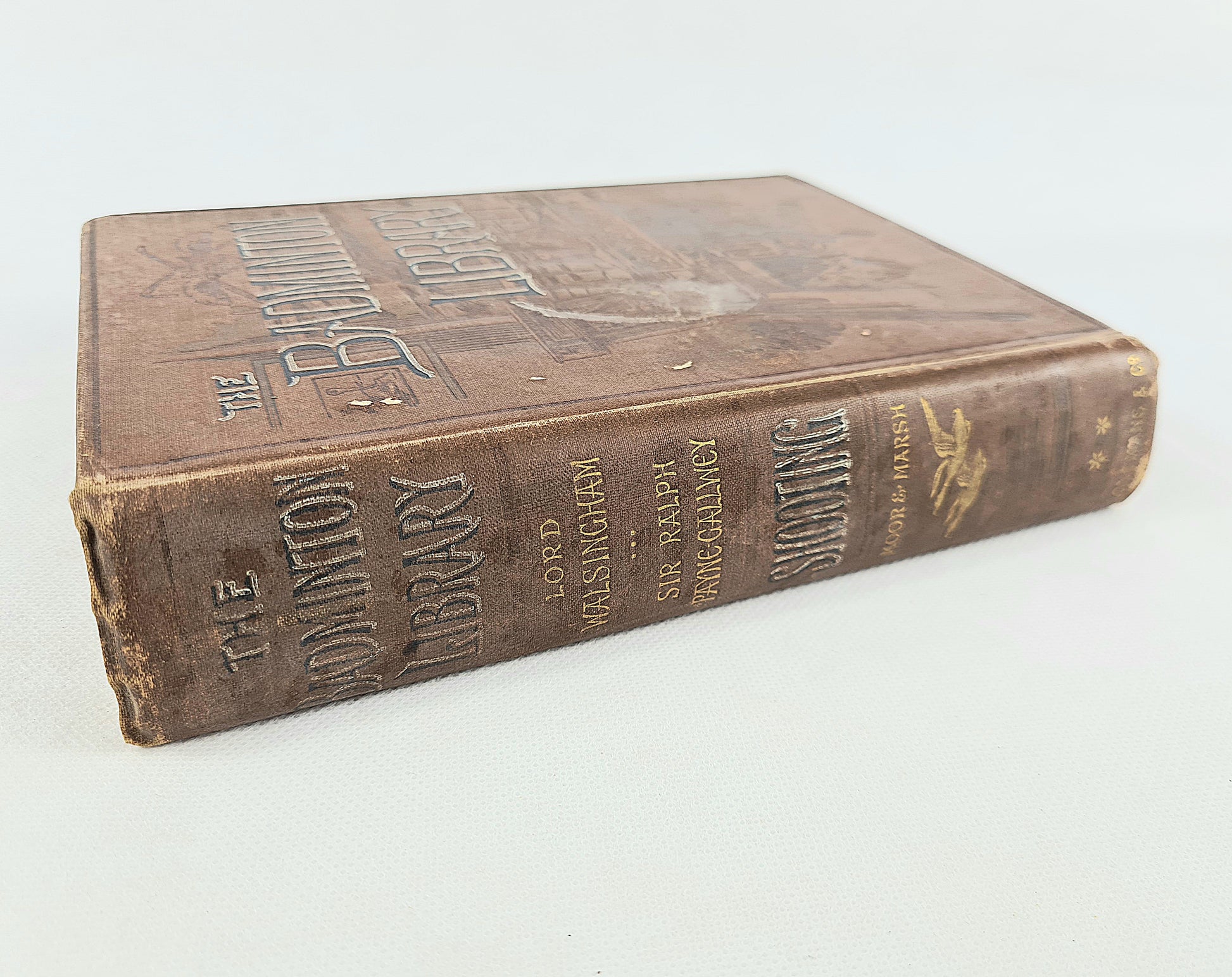 Shooting, Moor and Marsh. Badminton Library, antique book 