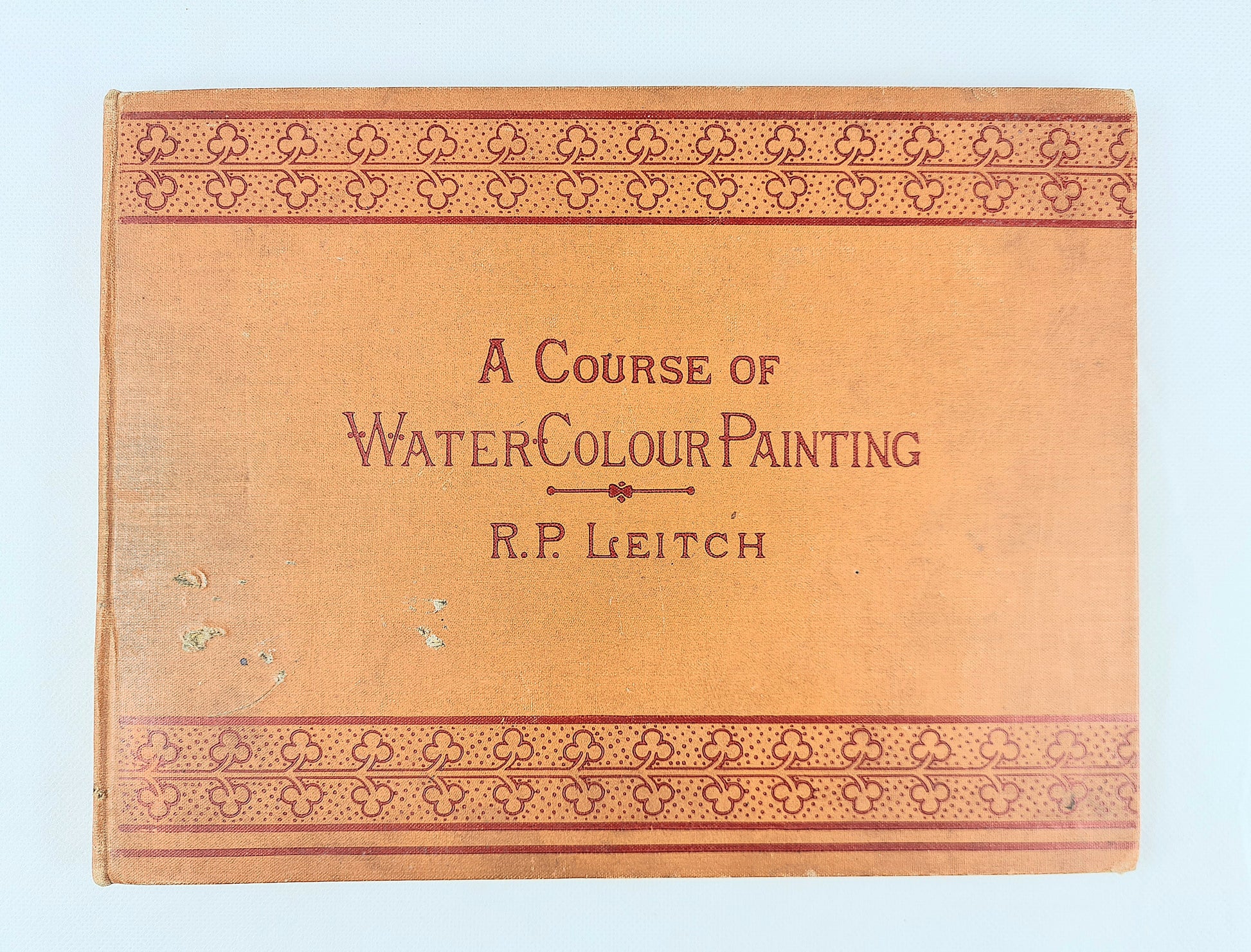 A course for watercolour painting. Antique book 