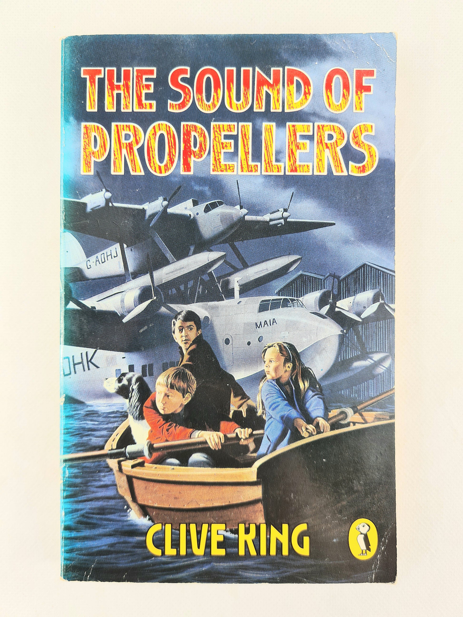 The sound of propellers by Clive King. Puffin Books 